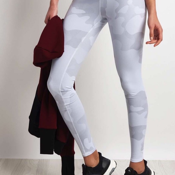white camo yoga pants
